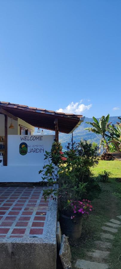 Hotel Glamping Jardín Exterior foto